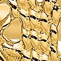 14K Yellow Gold Dangle Heart Ring