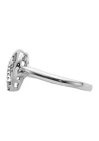 1/10 ct. t.w. Diamond Heart Ring 14K White Gold