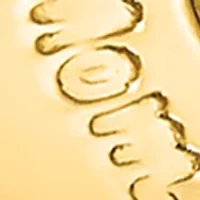 Puffed Mom Heart Toggle bracelet in 14K Yellow Gold 