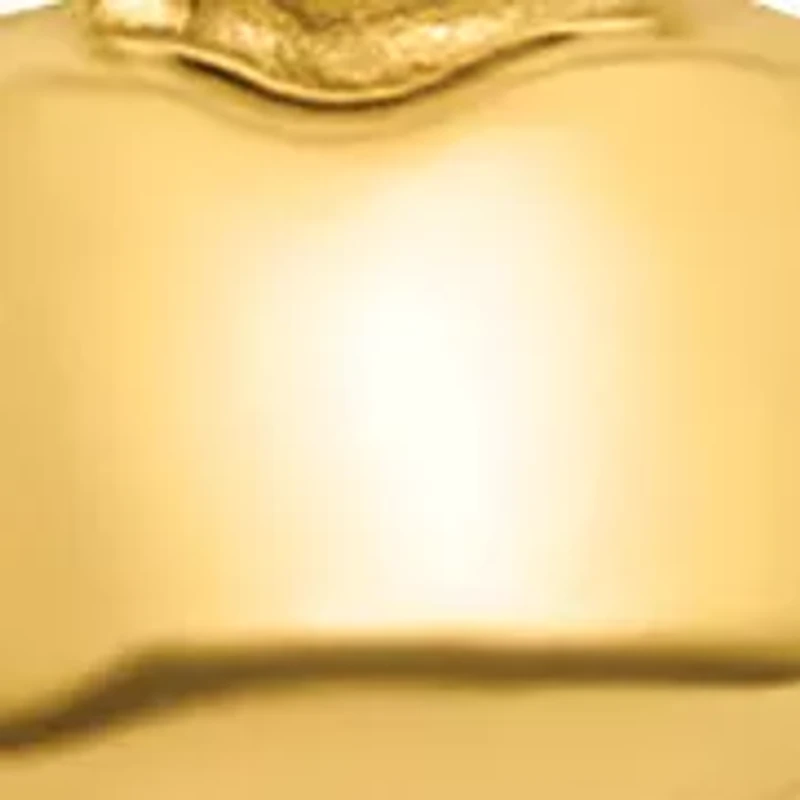 16.5 Inch Polished Puffed Heart Necklace in 14K Yellow Gold
