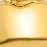 16.5 Inch Polished Puffed Heart Necklace in 14K Yellow Gold 