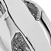 Mens 14K White Gold 5.5 Millimeter Fancy Link Bracelet