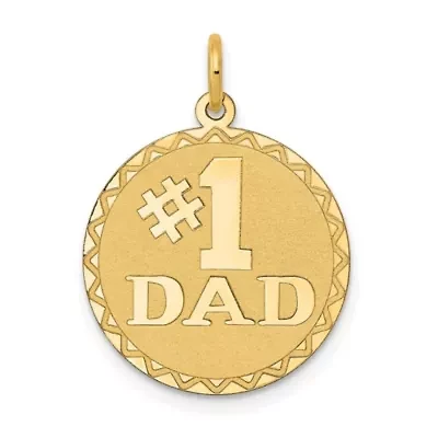 14K Yellow Gold #1 DAD Charm