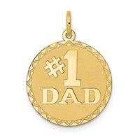 14K Yellow Gold #1 DAD Charm