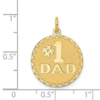 14K Yellow Gold #1 DAD Charm