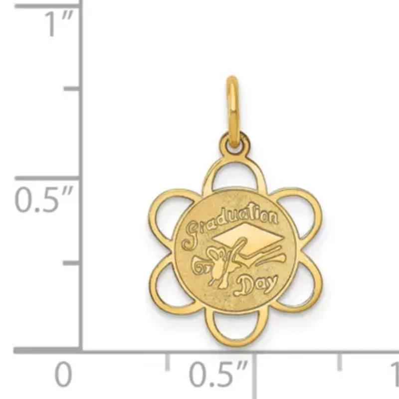 14K Yellow Gold GRADUATION DAY Charm