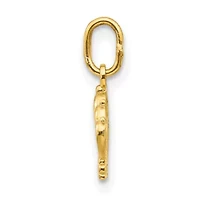 14K Yellow Gold Crown Charm