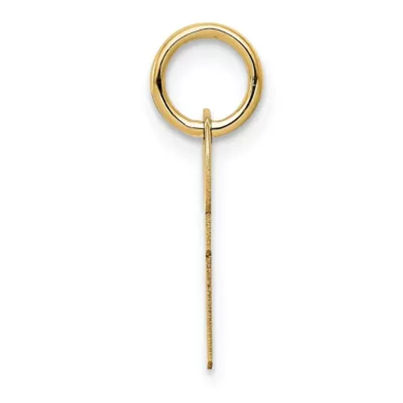 14K Yellow Gold Polished Key Charm