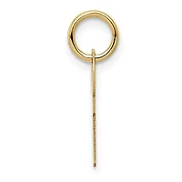 14K Yellow Gold Polished Key Charm