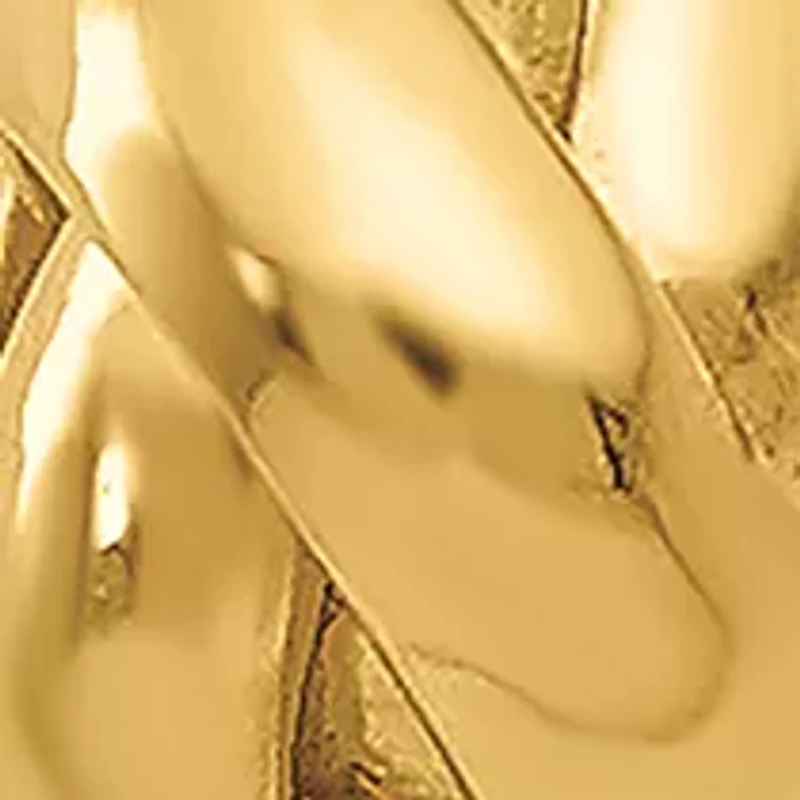 14K Yellow Gold Polished Knot Post Earrings