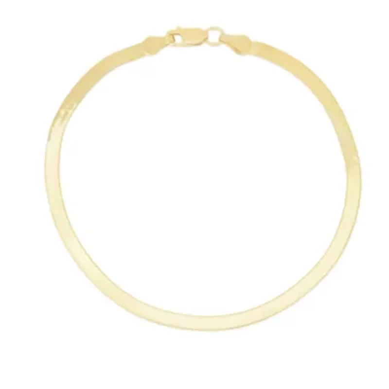 10KY Yellow Gold Herringbone Bracelet