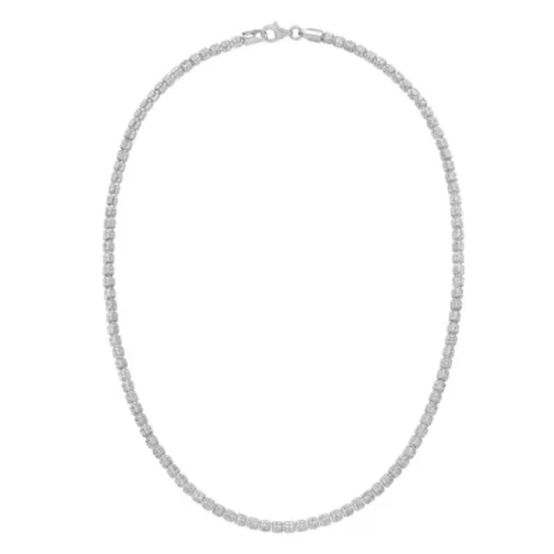 SS 18' Fancy Ice Chain With Lobster Clasp