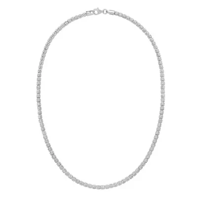 SS 18' Fancy Ice Chain With Lobster Clasp