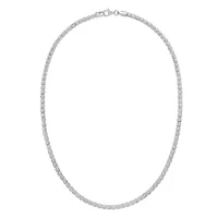 SS 18' Fancy Ice Chain With Lobster Clasp