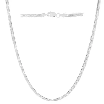 SS 18' Oval Snake Chain With Lobster Clasp