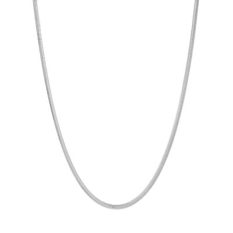 SS 18' Oval Snake Chain With Lobster Clasp