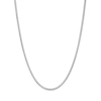 SS 18' Oval Snake Chain With Lobster Clasp