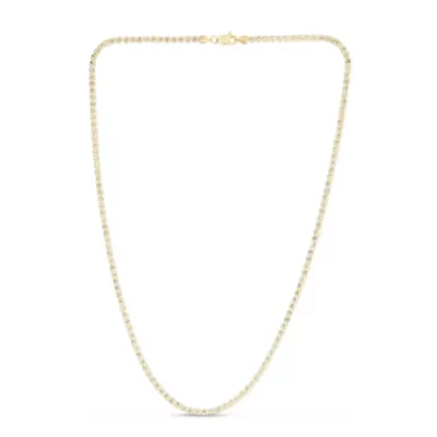 10Ky Two Tone Ice Chain Lobster Clasp