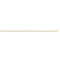 10Ky Two Tone Ice Chain Lobster Clasp