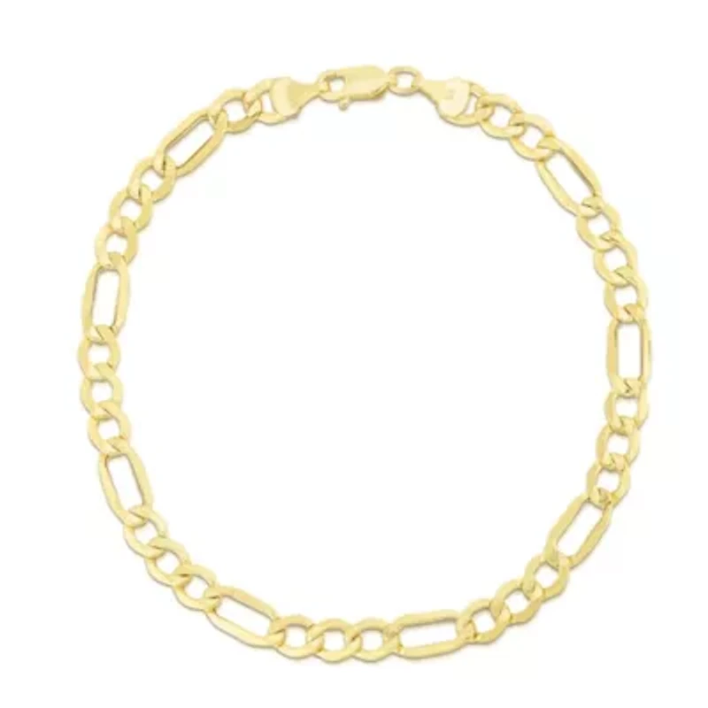 10K Yellow Gold Figaro Bracelet