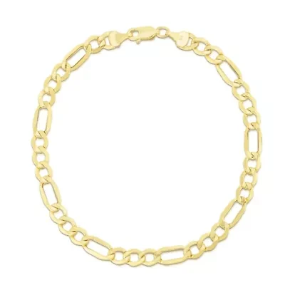 10K Yellow Gold Figaro Bracelet
