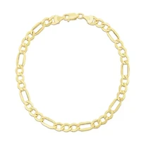 10K Yellow Gold Figaro Bracelet
