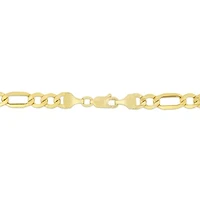 10K Yellow Gold Figaro Bracelet