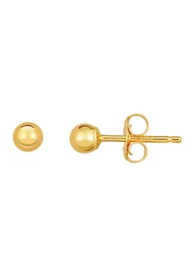 14K Ball Post Earring