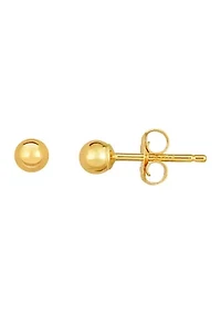 14K Ball Post Earring