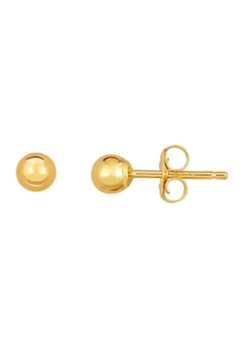 14K Ball Post Earring