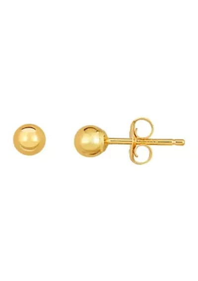 14K Ball Post Earring