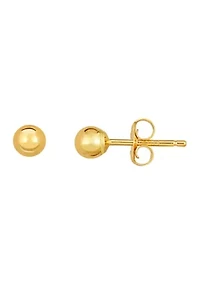 14K Ball Post Earring