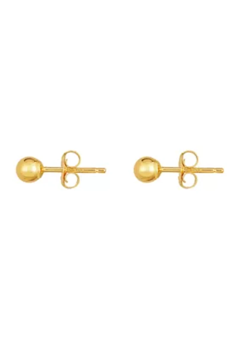 14K Ball Post Earring