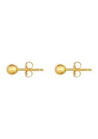14K Ball Post Earring