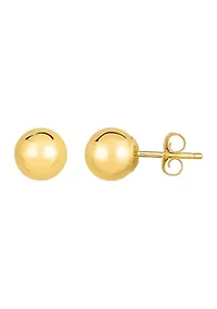 14Ky Ball Post Earring