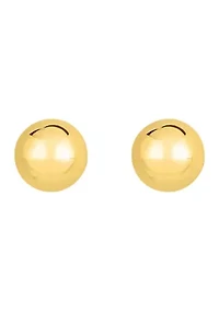 14Ky Ball Post Earring