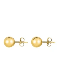 14Ky Ball Post Earring