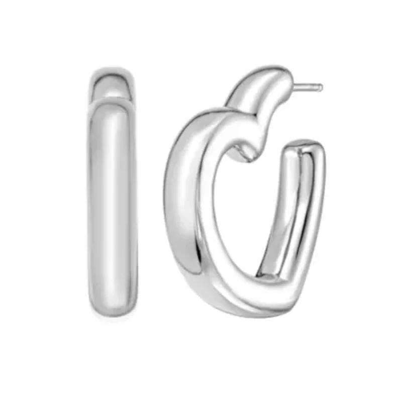 SS Open Heart Shape Earring Back Clasp