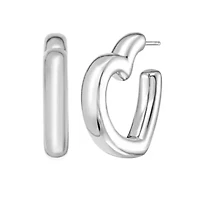 SS Open Heart Shape Earring Back Clasp