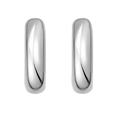SS Round Hoop Earring With Hinged Clasp