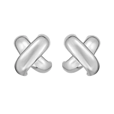 SS X Shaped Post Earring Back Clasp