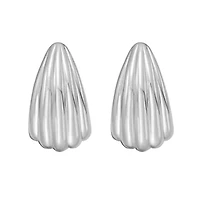 SS Fine Line Post Earring Hinged Clasp