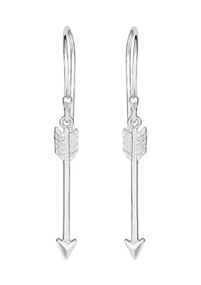 Sterling Silver Arrow Drop Earring