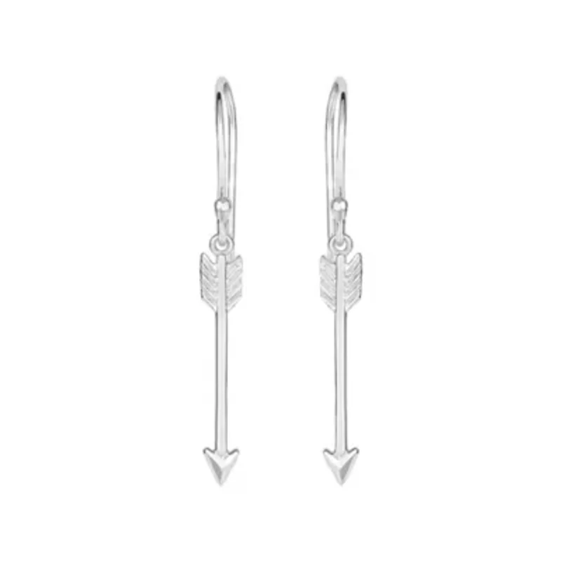 Sterling Silver Arrow Drop Earring