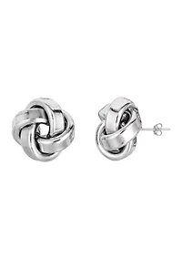 Sterling Silver Love Knot Post Earring