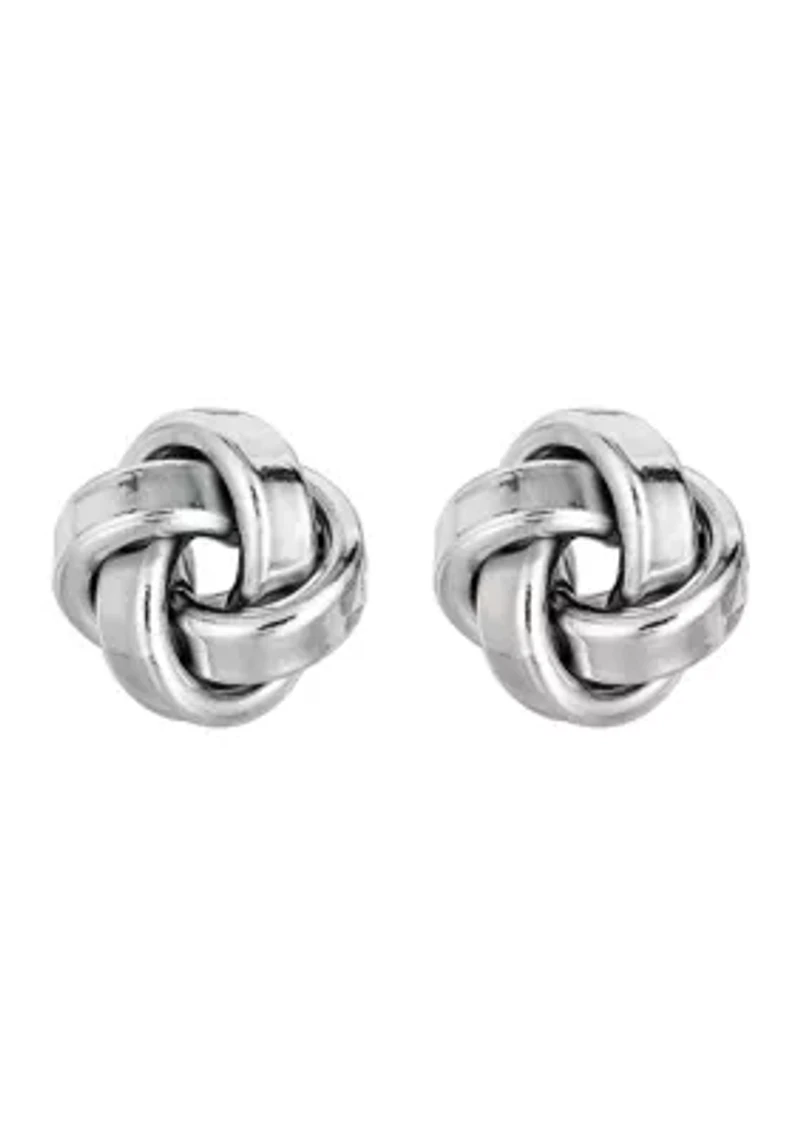 Sterling Silver Love Knot Post Earring