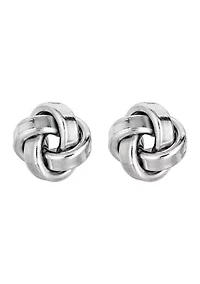 Sterling Silver Love Knot Post Earring