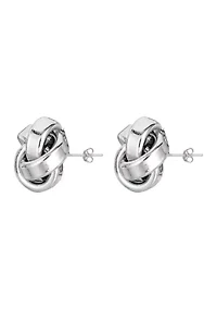 Sterling Silver Love Knot Post Earring