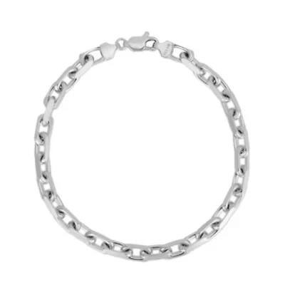 SS 8.25' French Cable Bracelet Chain With Lobster Clasp