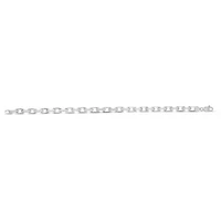 SS 8.25' French Cable Bracelet Chain With Lobster Clasp